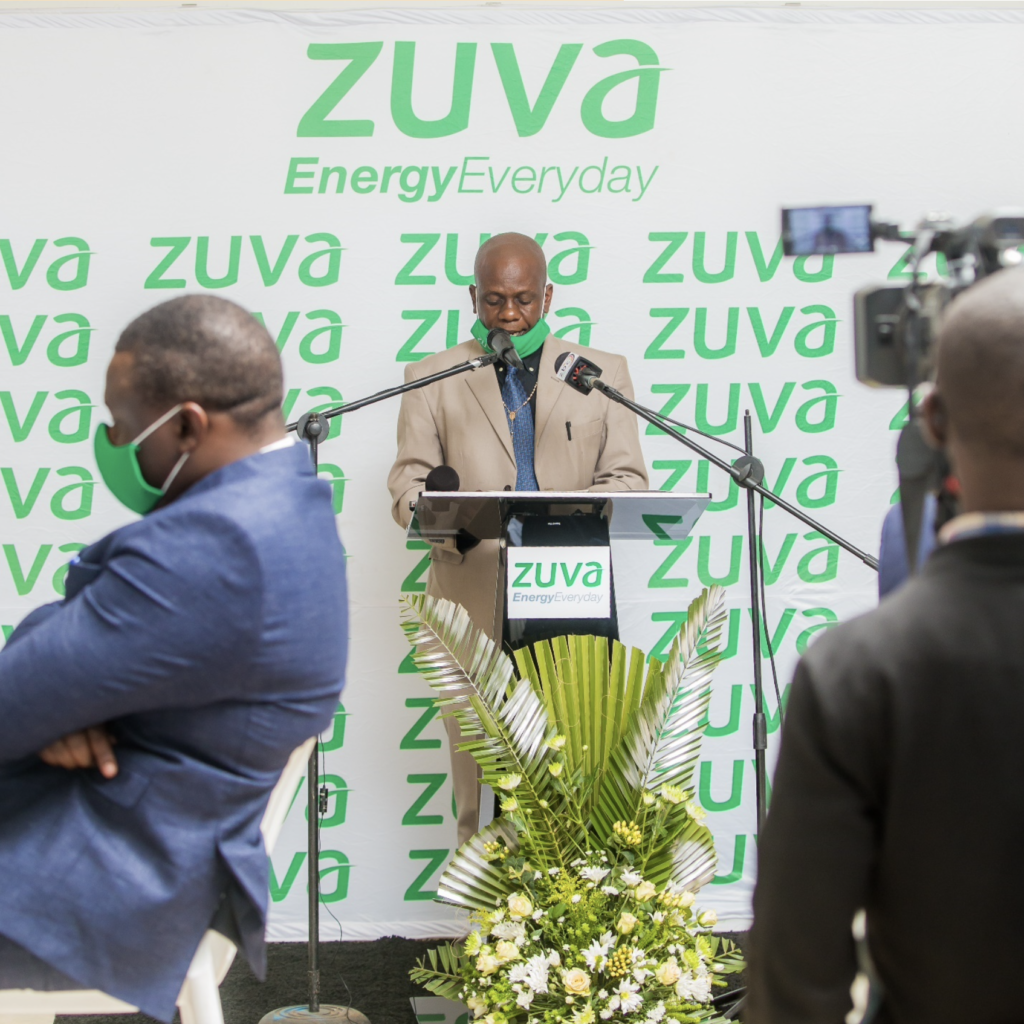 Mr Clifford Matorera Chief Director in the Ministry of Public Service Labour and Social Welfare delivers his speech during the handover ceremony.